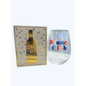 Slant Jumbo Stemless “Brunch Club” Wine Glass 30oz Gift Dirty Santa Christmas